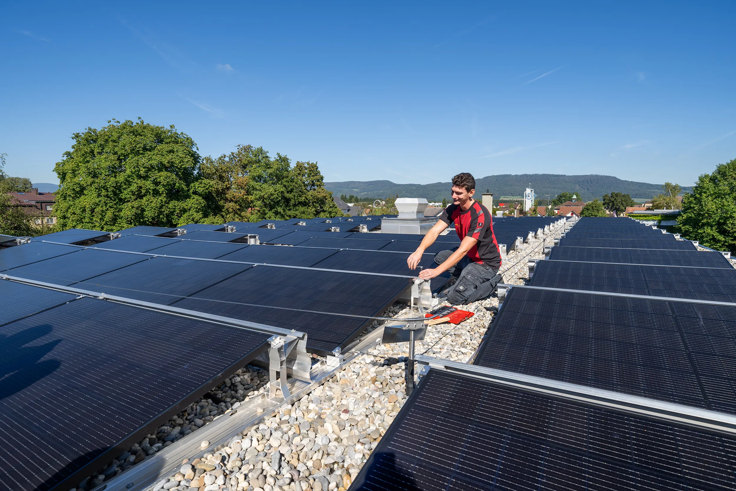 Photovoltaik Anlage auf Hausdach